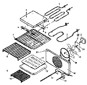 Oven Accessories Diagram and Parts List for ACO27DE1-P1132343NE  Amana Wall Oven