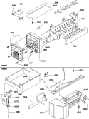 Ice Maker Assembly and Parts Diagram and Parts List for TR525VW P1322701W W Amana Refrigerator