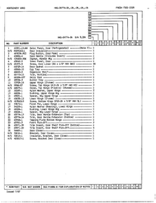 Fresh Food Door Page 2 Diagram and Parts List for 24774A  Admiral Refrigerator