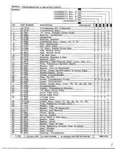 Transmission And Related Parts Page 2 Diagram and Parts List for 6543A  Norge Washer