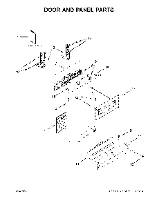 Door and panel parts Diagram and Parts List for MDB7979SHZ1  Maytag Dishwasher