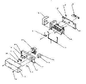 Ice Bucket And Ice Maker Diagram and Parts List for SXDE27QE-P1162208WE  Amana Refrigerator