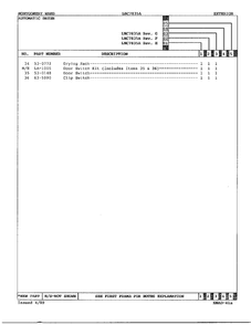 Automatic Dryer Page 3 Diagram and Parts List for 7834A REV E Norge Dryer