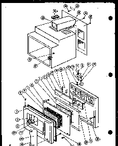 Section 2 Diagram and Parts List for R-1 P71079-1M Amana Microwave