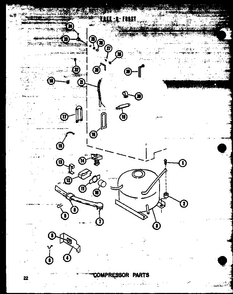 Section 6 Diagram and Parts List for ESUF16B P60345-50W Amana Freezer