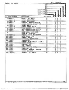 Ice Maker Page 2 Diagram and Parts List for HMG671580  Admiral Refrigerator