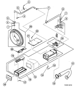 Dispenser Diagram and Parts List for SWFY71WN  Speed Queen Washer