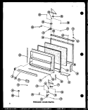FZ DOOR PARTS Diagram and Parts List for BC20W P6023511W Amana Refrigerator