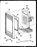 Page 5 Diagram and Parts List for RRL-10TD P7559403M Amana Microwave