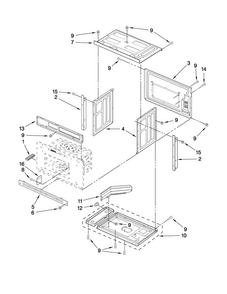Microwave Oven Parts Diagram and Parts List for JMW8527DAW27  Jenn-Air Microwave Oven Combo