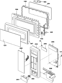 Part Location Diagram of R9800336 Whirlpool Control Panel