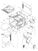 CHASSIS ASSEMBLY PARTS Diagram and Parts List for RC22MPS P1107906M Amana Microwave
