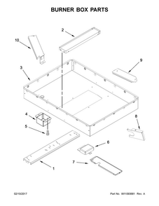 Part Location Diagram of W10842296 Whirlpool SHIELD-HT