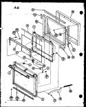 Page 4 Diagram and Parts List for RR-700 P7541103M Amana Microwave