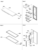 REFRIG DOOR, TRIM AND HANDLES Diagram and Parts List for SZD26VL P1315207W L Amana Refrigerator