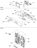FACADE DISPENSER COVER, ELEC BRKT ASSY Diagram and Parts List for SZD26VL P1315207W L Amana Refrigerator