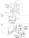 WATER FILTER ASSY & WATER VALVES Diagram and Parts List for SZD26VL P1315207W L Amana Refrigerator
