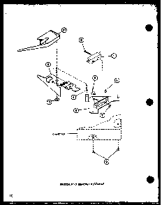 Section 10 Diagram and Parts List for LWD553 P7762116W W Amana Washer