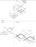 Shelving Assy Diagram and Parts List for TC18VW P1315707W W Amana Refrigerator