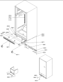 Ladders & Lower Cabinet Diagram and Parts List for TC18VW P1315707W W Amana Refrigerator
