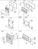 Door Assy Diagram and Parts List for TC18VW P1315707W W Amana Refrigerator