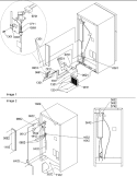 Cabinet Back Diagram and Parts List for TX19V2E P1306303W E Amana Refrigerator