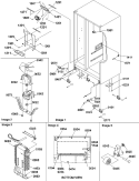Drain Systems and Evaporator Assy Diagram and Parts List for SB21VPSE P1315603W E Amana Refrigerator