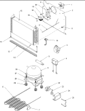 Machine Compartment and System Diagram and Parts List for AUF200KW P1317720W W Amana Freezer
