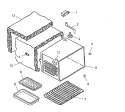 Cavity Diagram and Parts List for ART6100WW P1143404NWW Amana Range