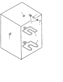 Electric Components Diagram and Parts List for ART6100WW P1143404NWW Amana Range