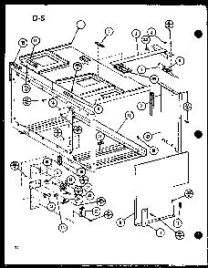 Section 5 Diagram and Parts List for RCR-700-P85727-3S  Amana Range