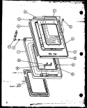 Page 5 Diagram and Parts List for ML-10 P7680401M Amana Microwave