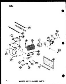 Part Location Diagram of B9241502 Whirlpool Blower angle pntd