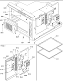 CONTROL PANELS Diagram and Parts List for HSL3450 P1305206M Amana Microwave