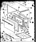 Page 3 Diagram and Parts List for RL6-5ET P7625101M Amana Microwave