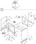 Cabinet Diagram and Parts List for ARTC8600WW P1143472NWW Amana Range