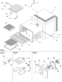 Cavity Diagram and Parts List for ARTC8600WW P1143472NWW Amana Range