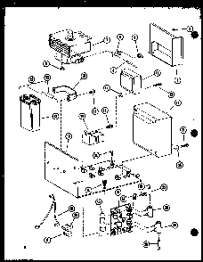 Magnetron/transformer Diagram and Parts List for R0-24-8 P73917-3M Amana Microwave