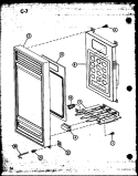 Page 6 Diagram and Parts List for RL6-10 P7638201M Amana Microwave