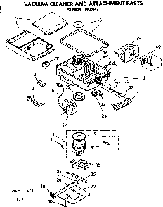 Base Assembly Diagram and Parts List for 11629802  Kenmore Canister Vacuum