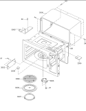 Oven Cavity Diagram and Parts List for RMC810E P1180503M Amana Microwave