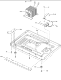 Base Plate Diagram and Parts List for RMC810E P1180503M Amana Microwave