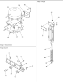 Compressor and Wiring Harness Diagram and Parts List for C221FW P1125113W W Amana Freezer