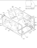 Cavity Diagram and Parts List for SAND8LW P1301003M Menumaster Microwave