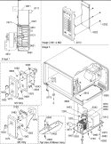 Blower / Control Panel Diagram and Parts List for SAND8LW P1301003M Menumaster Microwave