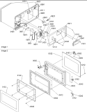 Electrical Components / Door Diagram and Parts List for SAND8LW P1301003M Menumaster Microwave