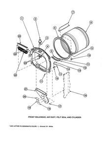 Part Location Diagram of 60954 Whirlpool USE WPL 61203