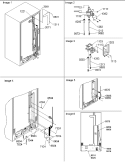 Cabinet Back Diagram and Parts List for SRD20S4E P1190816W E Amana Refrigerator
