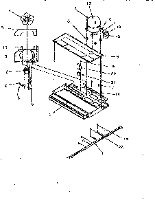 Compressor Compartment Diagram and Parts List for TR21S4L-P1196103WW  Amana Refrigerator
