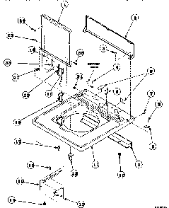 Part Location Diagram of 34475*P Maytag Cabinet assembly